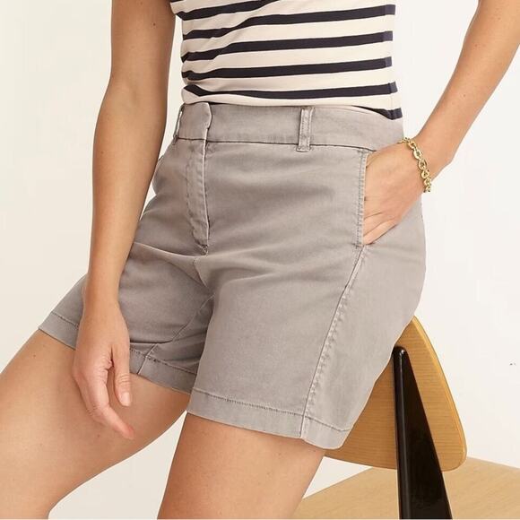 J.Crew 7" stretch chino short Storm Gray - Picture 1 of 4